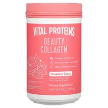 Vital Proteins 뷰티 콜라겐 스트로베리 레몬 9.6oz(271g) 버기컴퍼니