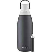 Brita 브리타 스테인리스 스틸 정수 필터 병 jade 946ml, 32 oz, Carbon, Carbon