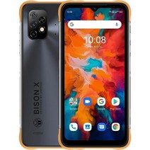 [해외] 언락폰 자급제폰 UMIDIGI Rugged Unlocked Smartphones Bison X10 4G+64GB IP68/IP69K Waterproof, Hack Black, 4GB+64GB, 블랙, 64GB