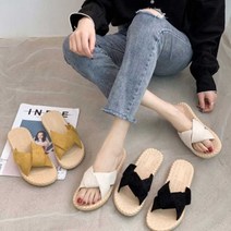 여자 신혼 여행 캐주얼 데일리 패션화 슬리퍼 코디