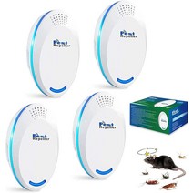 Ultrasonic Pest Repeller 4 PCS Rodent Repellent Mice Repellent Indoor Mouse Plug in Rat for Hous