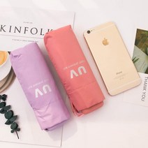 파스텔 UV 5단 초경량우산 미니우산 예쁜우산 가벼운, 소프트 UV시리즈_인디핑크