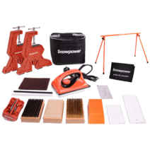 스키 왁싱 관리 정비 세트 패키지 스노보드 왁싱다리미, 평평한, (빨간색)
