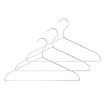 MUJI 무인양품 세탁용 행거ㆍ3개 세트 실버 옷걸이 약 42cm 이케아 자주 모던하우스 한샘 더원트홈