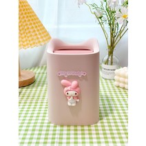 산리오 소형 휴지통 책상 탁상 쓰레기통, 마이멜로디 A, 1개