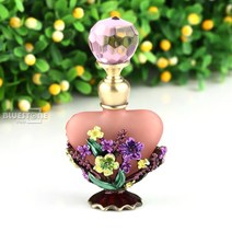 향수공병 빈티지 꽃 5ml 리필 가능 앤티크 병 공예품bottle keychaincraft schoolcrafts made with beads AliExpress, 5ml+보라색+금속