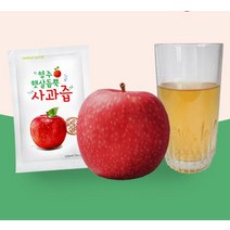 영주햇살듬뿍 생 사과즙 80포+5포추가증정 사과착즙 영주사과즙 사과주스, 100ml, 80개