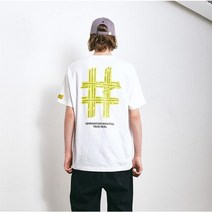 (빈트릴) (대구신세계)테이핑 해시태그 반팔 티셔츠 7color (BA212TS004) 168636, 베이지(LE), 34.L(100)