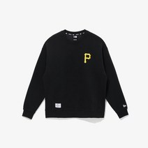 공용 MLB 레이즈드 임브로이더리 피츠버그 파이어리츠 맨투맨 블랙 13338649