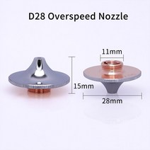 HANS D28 precitec 2.0C 이중 섬유 레이저 구리 노즐 wsx 초고속 레이저 노즐 고출력 overspeed1.0E, 더블 레이어, d1.8e, 과속 노즐