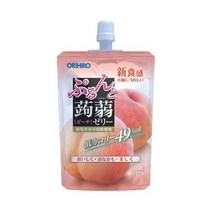 오리히로 푸른과 곤약 젤리 복숭아 130g 파우치 × 48 개