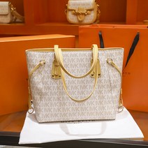 Micheal kors 홍콩 mk 토트 가방 여성 가방 패션 숄더 대용량 2023 신형 핸드백 심플 통근 가방