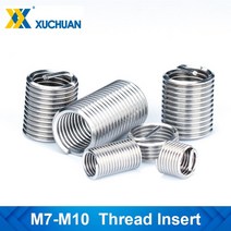 낚시대 릴 수리 복원 낚싯대 가이드 링 나사산 인서트 키트 도구 스테인리스 스틸 M7 M8 M9 M10 리벳 너트 키트, CN, M10x1.5 x3D10pcs