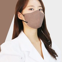 에어픽 KF94 컬러 새부리형 마스크 대형 더프 초콜릿 귀편한 숨편한 25매