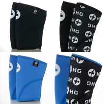 훅그립 7mm 네오프렌 3.0 스쿼트 크로스핏 역도 무릎보호대, 블랙