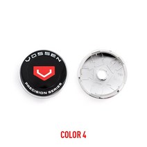 휠캡4개/몫 60MM VOSSEN 자동차 휠 센터 허브 캡 엠 블 럼 배지 로고 레이블 스타일링 액세서리, 04 COLOR 4