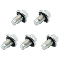 5피스 오일 배수 플러그 파일럿 포인트 M14x1.5mm 포드 F250 F350 F450 F550 6.7 디젤 익스페디션 익스플로러 링컨 GM 교체용 090161 65266 090