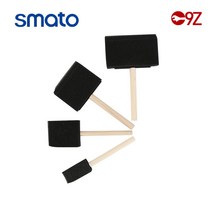 스마토 폼브러쉬 세트 스펀지 페인트붓 4종 1 2 3 4inch 브러쉬 FBS4P