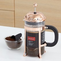 빈플러스 프렌치프레스 로즈골드 600ml, 1개