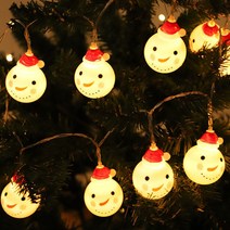 국경 주도 크리스마스 불빛 조명 문자열 산타 클로스 레드햇 눈사람 휴일 룸 장식 조명 공장 도매, 눈사람 스타일, 4.5 M 30 램프 Usb