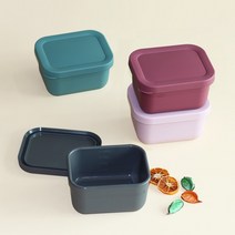 [마미스테이블] 식품용실리콘 밀폐용기 담소 M(400ml) 푸드컨테이너 샐러드 도시락통, 담소 M 베이비핑크
