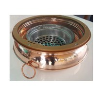 해피코리아 황동화로 동석쇠 동화로 화로대 국내산 캠핑 바베큐 소고기 구이용