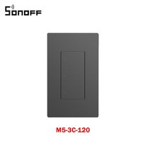 SONOFF M5 SwitchMan 스마트 벽 스위치 1/2/3 Gang EU/US 푸시 버튼 APP 컨트롤은 ewelink와 함께 작동합니다. Alexa Google Home, [03] M5-3C-120, 한개옵션1
