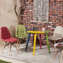 홈 카페 바퀴없는 편한 이케아 인테리어 의자 패브릭 인조가죽 게이밍 컴퓨터 사무의자, DD046 베이지