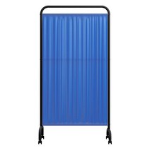 다양한 색상 의료용 파티션 병원 양호실 보건소 커튼, 흰색 프레임 - 파란색 천