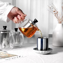 티포트 티세트 차주전자 홍차 유리 티메이커 티머그 다기, 티포트750ml