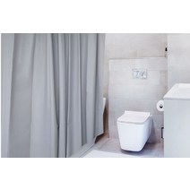 반투명 샤워 커튼 그레이 가림막 욕실 화장실 방수 북유럽 유럽풍 욕조 블라인드 커튼 패브릭 샤워실