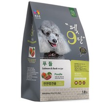 목우촌 전연령 전연령용 펫9단 푸들 전용사료 기능성 사료, 푸들전용, 1.8kg, 4개