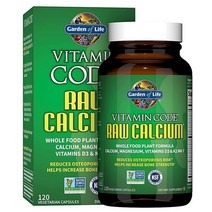 Garden of Life 로 칼슘 보충제 120캡슐, Raw Calcium, 120