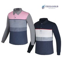 필골드 [필골드] 맥켄리 디지털나염 3단배색 스판 카라 티셔츠 PT301n302