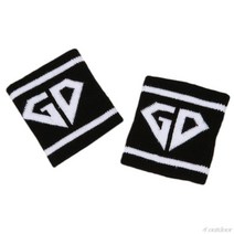 손목 보호대 2 개쌍 성인 러닝 스포츠 팔찌 땀 밴드 힙합 편지 컬러 스트라이프 댄스, L