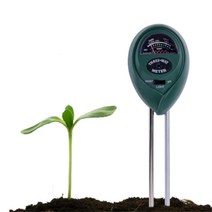 화분에 꽂아쓰는 산도측정기 3in1 수분 토양 토질, 그린