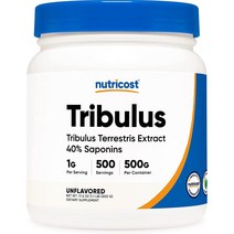 뉴트리코스트 트리뷸러스 테레스트리스 500g 1개 1서빙 1g 500회분 Tribulus Terrestris (40%) Powder [500 GMS]
