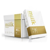 밀크 프리미엄 A4 복사용지 A4용지 80g 2500매 1BOX