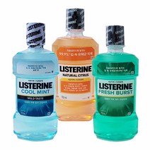 리스테린 리스테린750ml-3개 구성상품 구강청결제, 1세트, 750ml