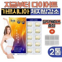 지금부터 다이어트 2통 HCA 가르시니아 추출물 단기간 뱃살 탄수화물 체지방 컷팅 차전자피 카테킨 추천
