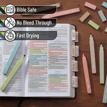 Mr. Pen - 미적 귀여운 파스텔 형광펜 세트 8개 끌 팁 정품보장, 8 Pack, Vintage Colors