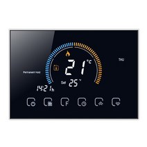 tuya wifi smart life thermostat electric floor heating watergas Boiler temperature remote controller, 검은색, gc (와이파이 사용)