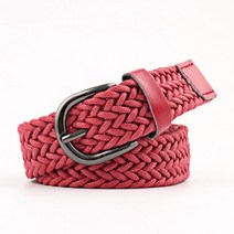 캐주얼 스트레치 트위스트 우븐 벨트 왁스 로프 허리띠 여성용 103cm 다채로운 패션 올 매치 여성 커머번드