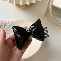 걸스코코 키치 리본 하트 쿠션스마트톡 핸드톡 하이틴 휴대폰거치대, 쿠션리본톡(블랙)