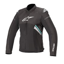 Alpinestars 여성용 Stella T-GP Plus R v3 에어 재킷 (스몰) (블랙/화이트/틸), Black/White/Teal_XX-Large