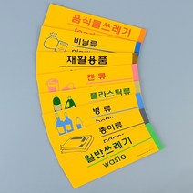 캔류 분리수거표시 안내판 포맥스표지판 분리수거표시 분리수거함스티커 용스티커, 상세페이지 참조