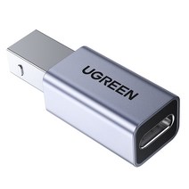 Ugreen Type-C(F) to USB2.0 B(M) 메탈 젠더/U-20120/C타입/USB2.0 B타입/프린터/스캐너 젠더/USB2.0 BM-CF 단자/C타입 케이블 연결하여