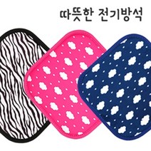 초극세사 전기방석 파랑구름 + 타이머 Set, 단품
