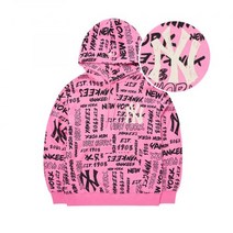 MLB 엠엘비 그래피티 올오버 오버핏 후드티 NY (D.Pink)