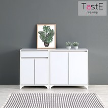 [가구의취향] 테이스트 수납장 시리즈 A타입 / 주방 거실 수납장 / 주방가구 / 서랍수납장, 01_도어형, 그레이